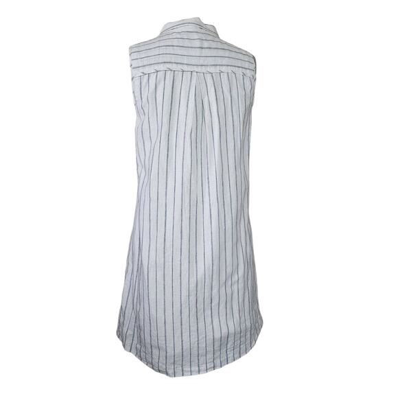 BCBGeneration White Striped Sleeveless Dress Size Small - Picture 2 of 5